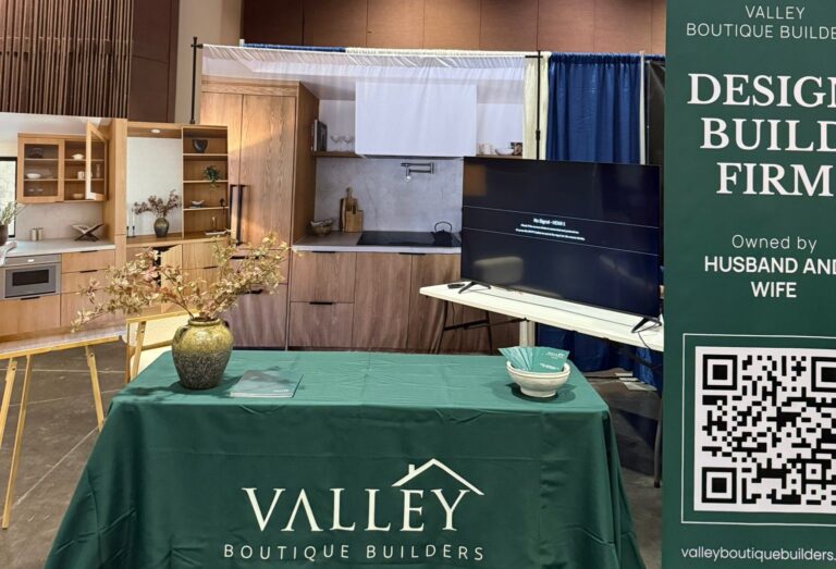 Bay Area Spring Home Show booth for Valley Boutique Builders.