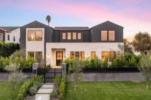 Front elevation of new home