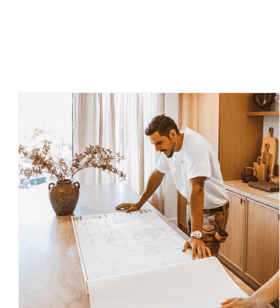 roi-layout-plan Roi, carefully going through a layout plan
