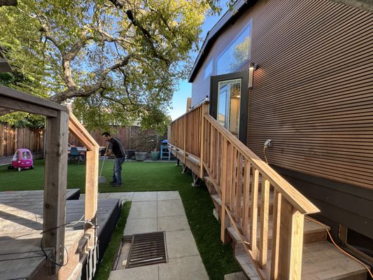 Detached backyard ADU construction project associated with Regalados Construction Inc residential work