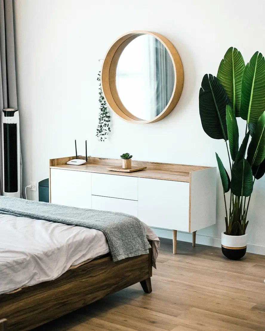 A modern bedroom addition renovation