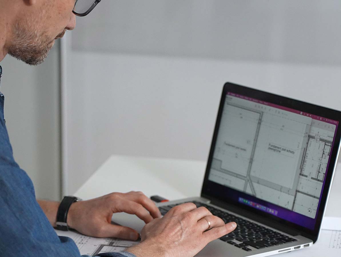 An architect planning a home renovation.