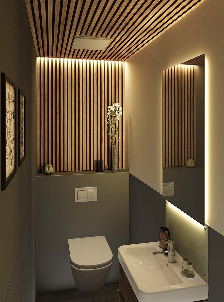 A custom ADU bathroom.