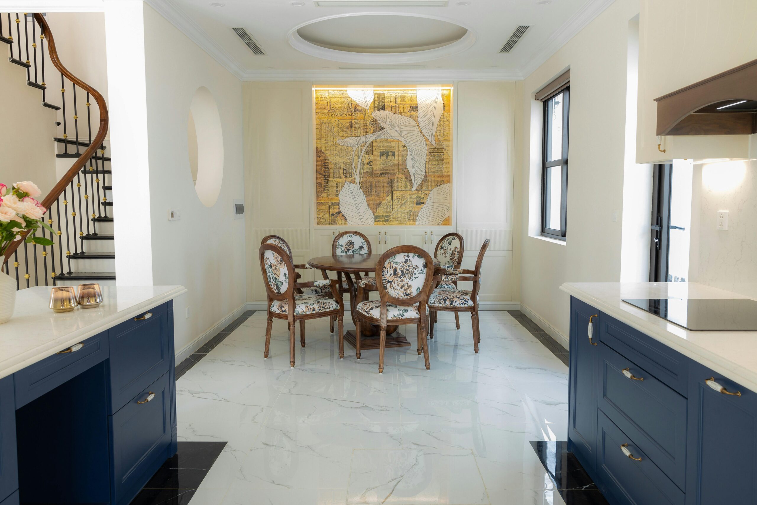 Small dining area with elegant interior design