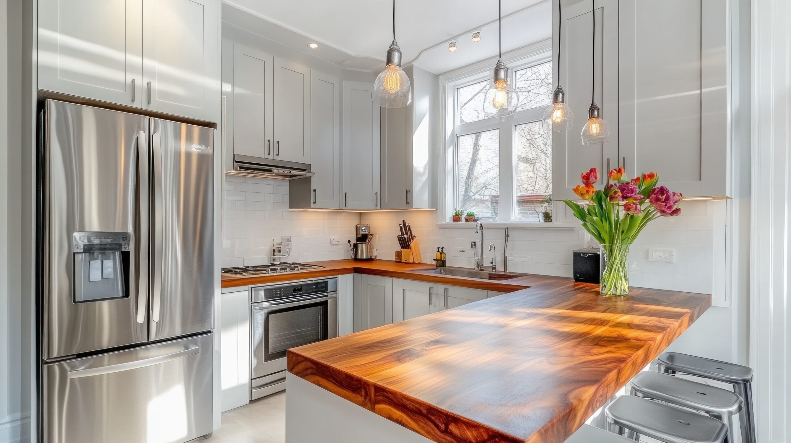 A separate kitchen of an ADU