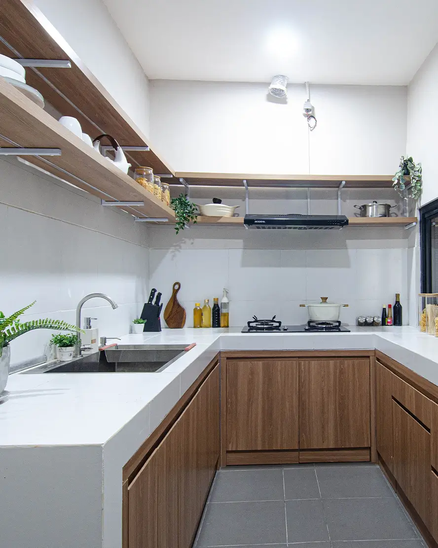 Efficient use of space in a modern kitchen