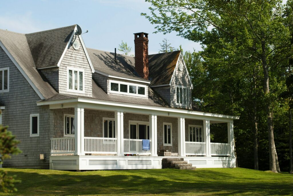 A new home in a suburban neighborhood.