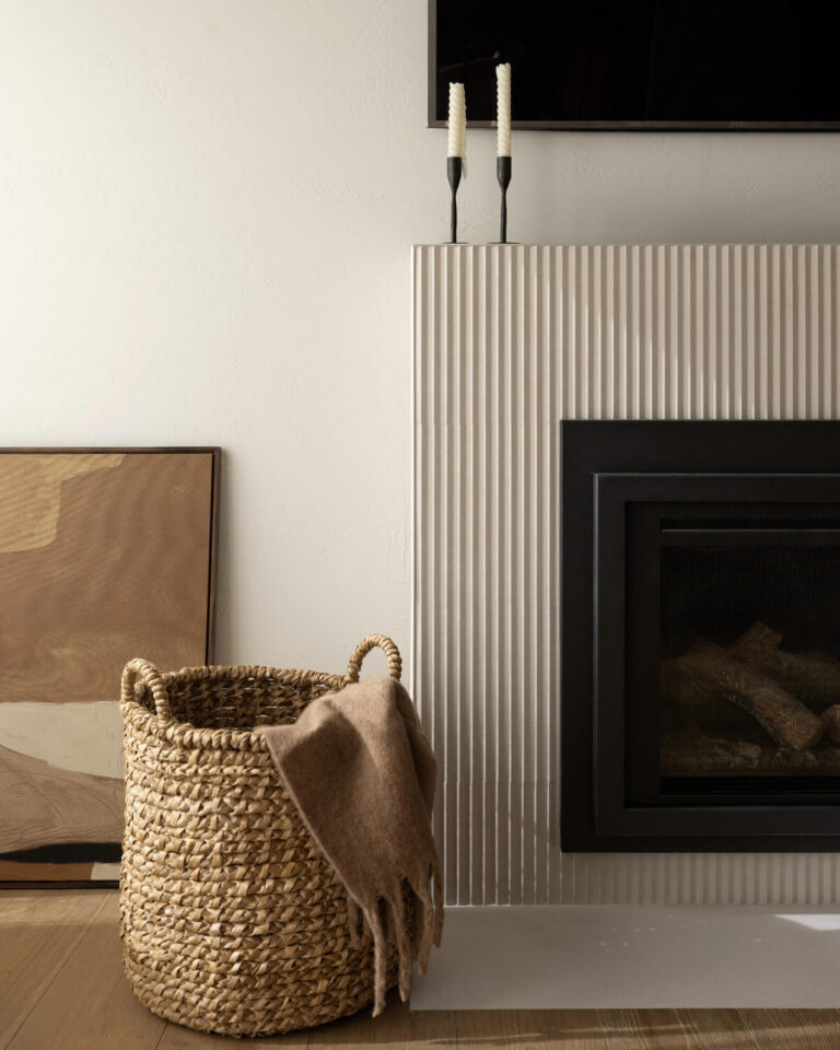 First-floor remodel fireplace