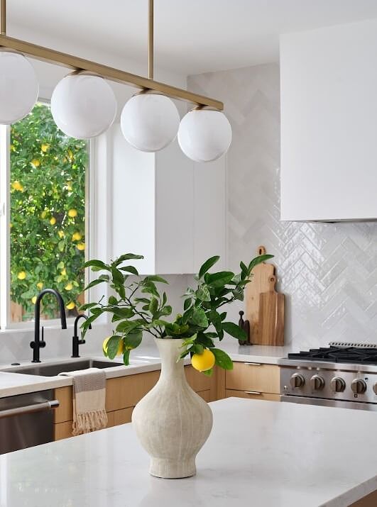 Custom kitchen with a spacious updated layout