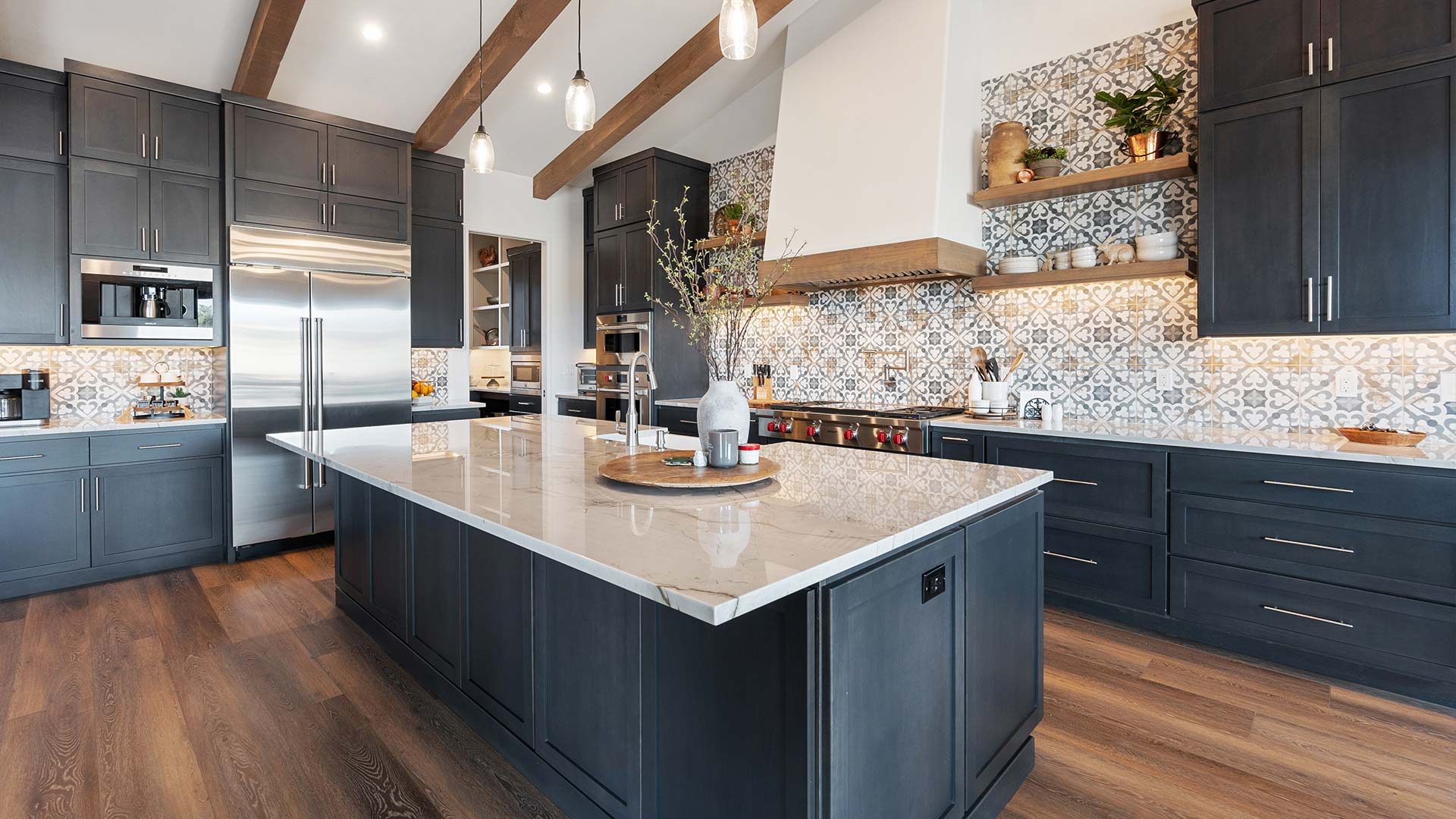 A luxurious kitchen with modern appliances